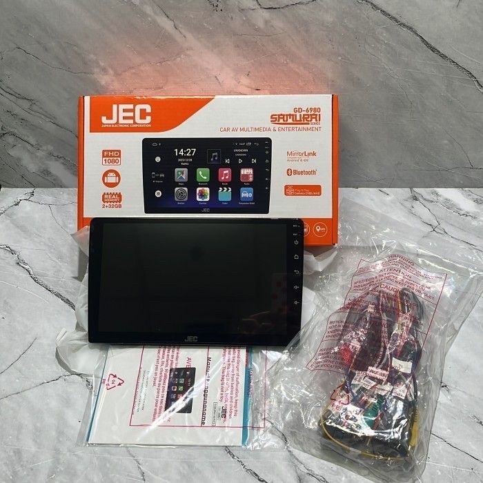 headunit TV JEC Audiobank android 9inch TV mobil