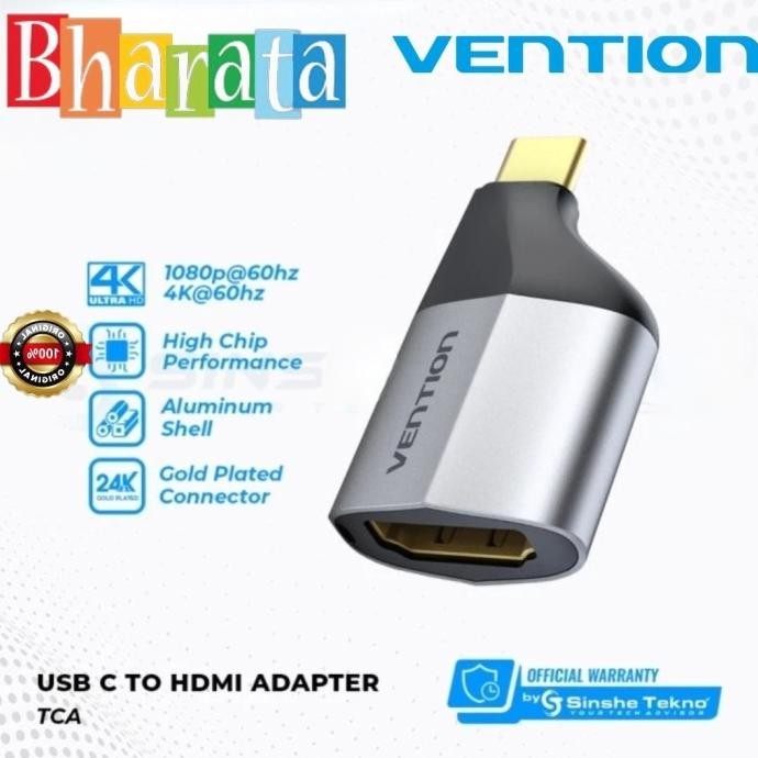

Diskon! Vention Converter USB Type C to HDMI Female TCD TCA