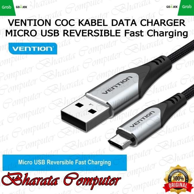 

Diskon! VENTION COC KABEL DATA CHARGER MICRO USB REVERSIBLE Fast Charging