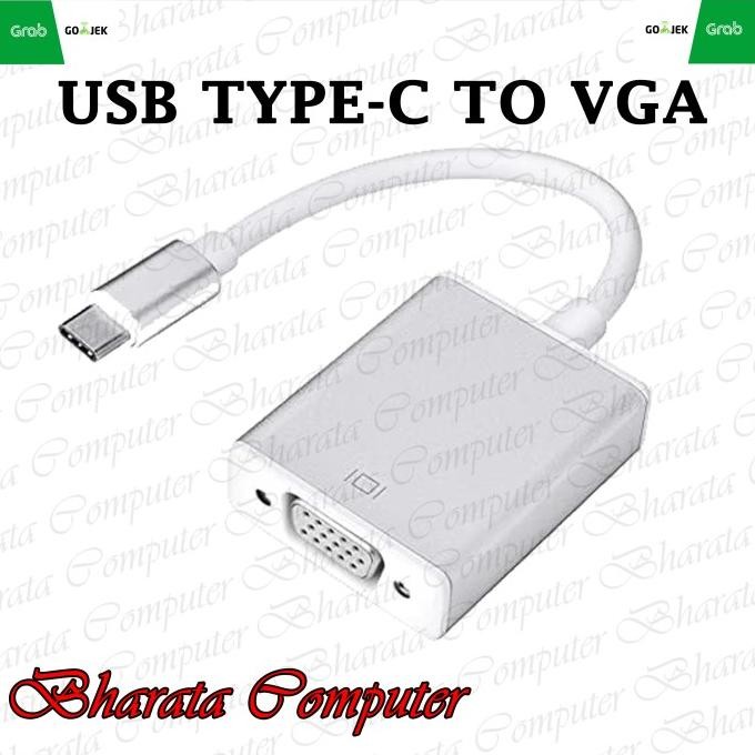 

Diskon! USB 3.1 Type-C Converter To VGA Projector Adapter Konektor Konverter