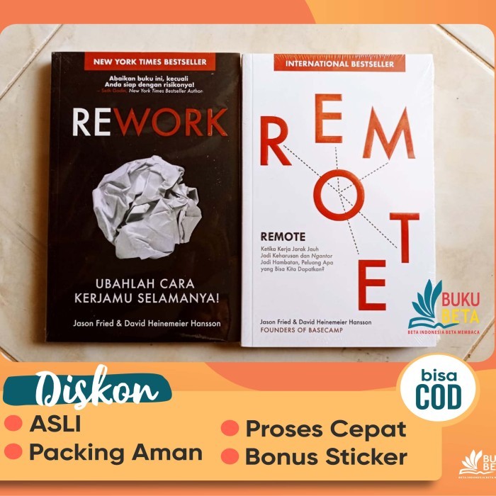 

Paket Buku Rework - Remote - Jason Fried