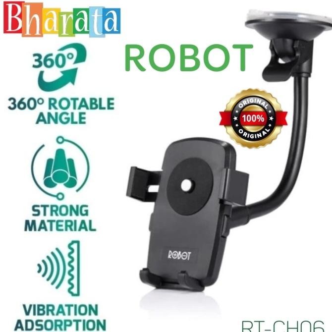 

Diskon! HANDPHONE CAR HOLDER MOUNT CAR DUDUKAN HP MOBIL ROBOT RT-CH06