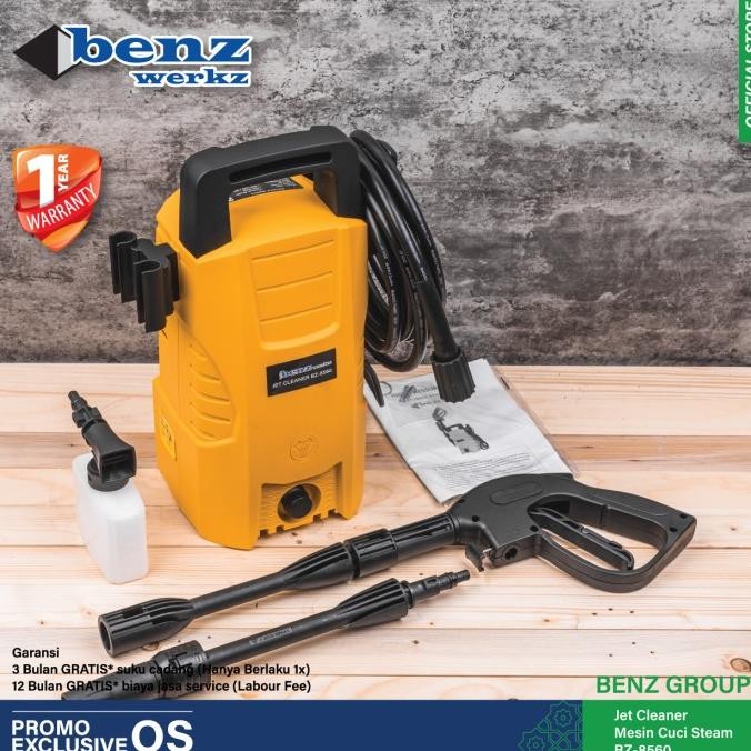 MESIN CUCI STEAM MOBIL MOTOR BZ 8560 / JET CLEANER BENZ WERKZ ORIGINAL DAN TERPERCAYA