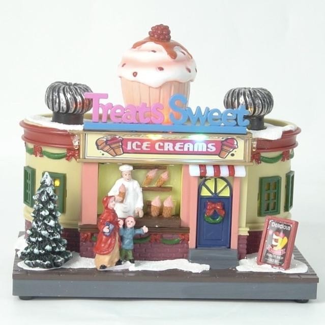 

Hiasan Natal - 7Led Rotating Cup Cake, Christmas Village,Gingerbread House Promo