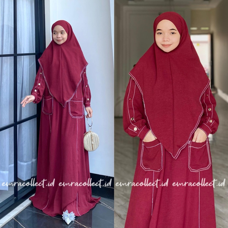 Terbaru 2025 Dreas Pesta Syari Games Aesthetic Pakaian Import Remaja Cewek Dewasa Gamis Wanita Kekin