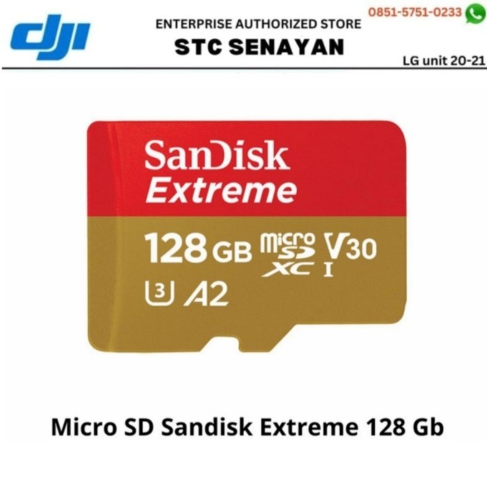 NEW Micro SD 128 Gb Sandisk Extreme A2 Original 160 Mbps Memory Card