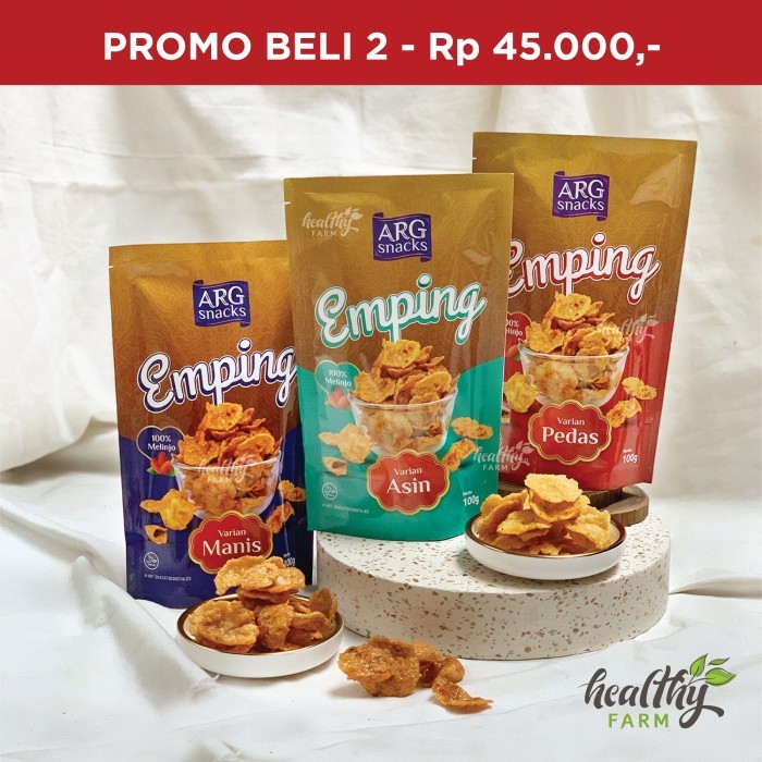 

Promo Arg Emping Melinjo Manis Karamel Pedas Balado Asin Gurih Renyah