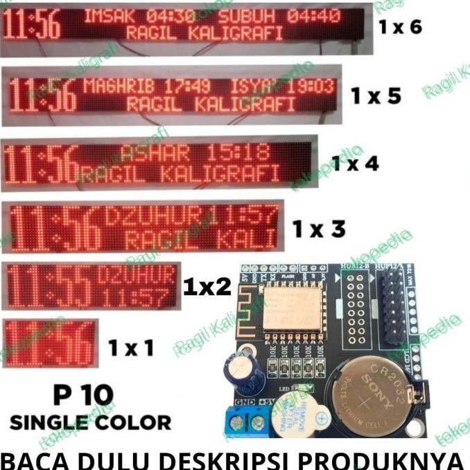 Kontroler Jws P10- Kontroler Jam Sholat Digital P10 Runing Teks Diskon