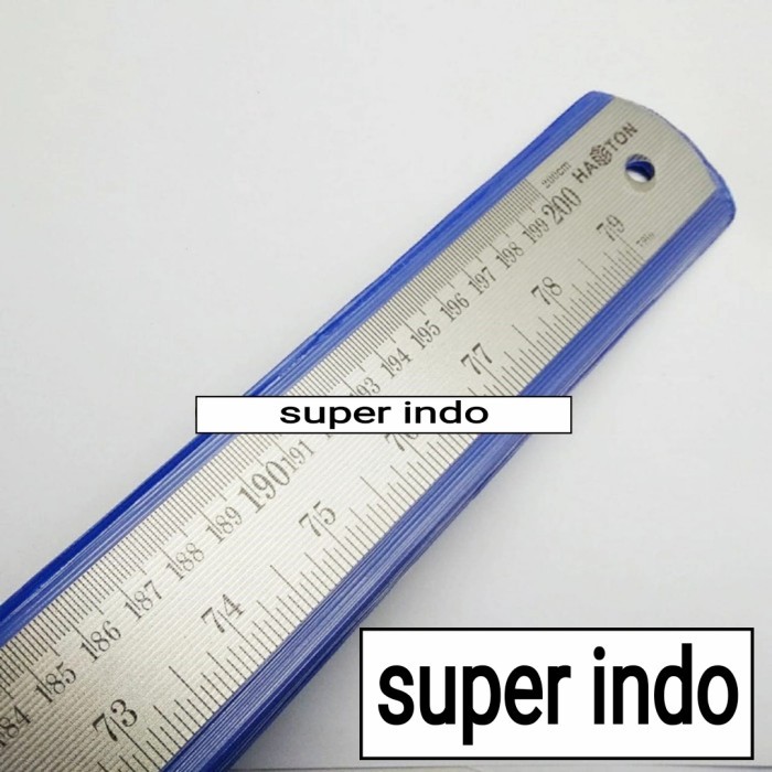

PENGGARIS BESI 200 CM - 2000 MM - 2 METER - STEEL RULER 80 INCH