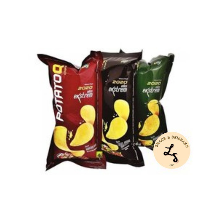 

BOOM SALE Potato Q Chips 1 Pack Isi 10 pcs @28gr