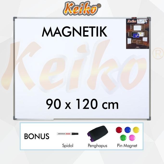 

Papan Tulis Whiteboard Gantung Magnet Single Face Keiko 90 x 120 cm