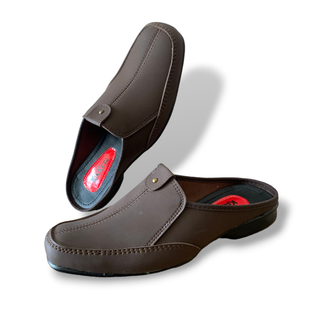 Sepatu Wanita sandal kulit asli bata sandal sendal lebaran pria orang tua awet murah