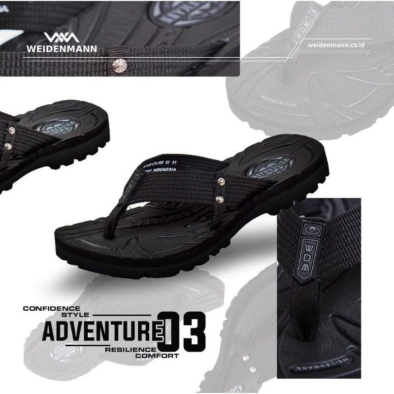 Sepatu Wanita Weidenmann Adventure 03 Hitam 100% Original sendal gunung outdoor murah terlaris
