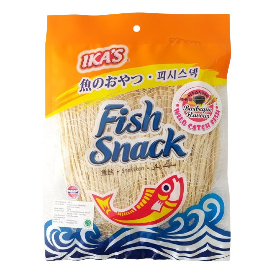 

TERBATAS Ika's FISH SNACK 120gr Original Hot & Spicy BBQ / Ikas Snack Ikan