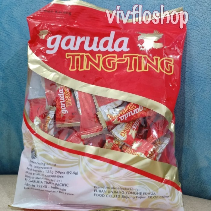 

TERUJI Grosir & Eceran Permen Ting Ting Garuda/ Ting Ting Kacang Garuda 125 g