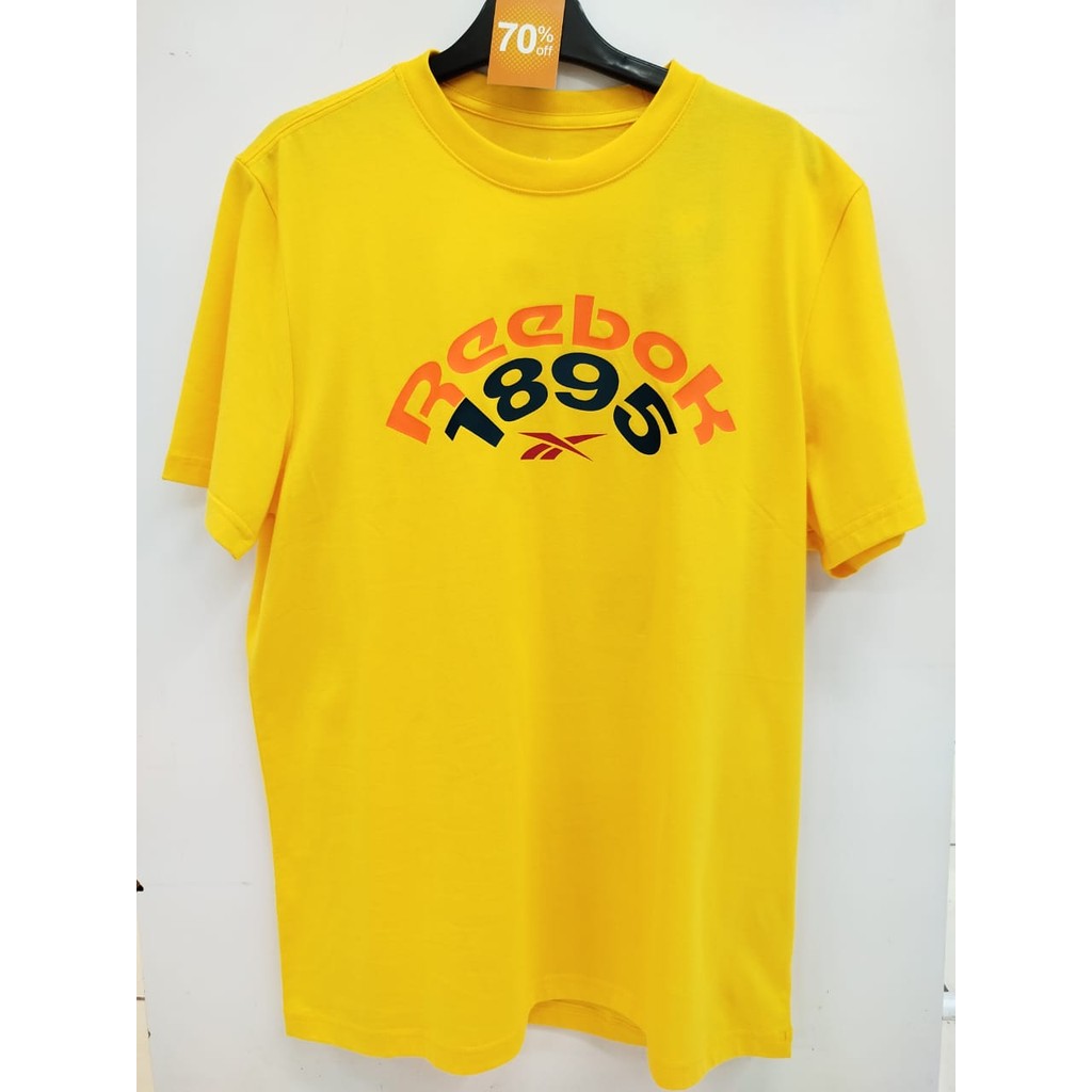 reebok men tshirt - yellow