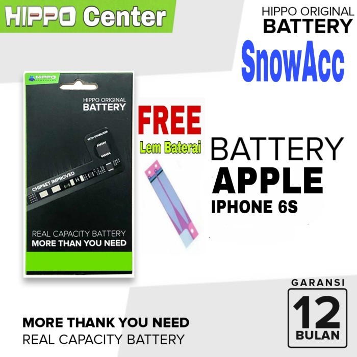 Hippo Baterai Ori iPhone 6S 1715mAh