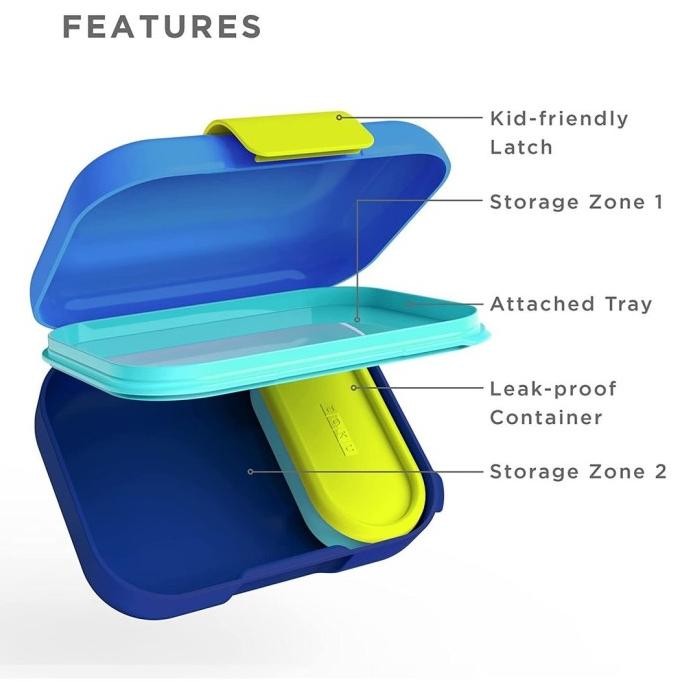 

BLUE- ZOKU NEAT BENTO JR. - BLUE