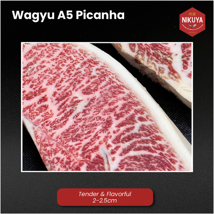 

A5 Wagyu Picanha - Japanese Miyazaki Rump Cap Ichibo Premium Steak Termurah 100 % Original