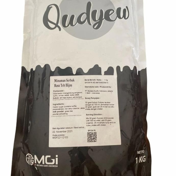 

Siap Kirim Qudyew Powder drink houjicha / teh hijau minuman serbuk ASLI 1kg murah