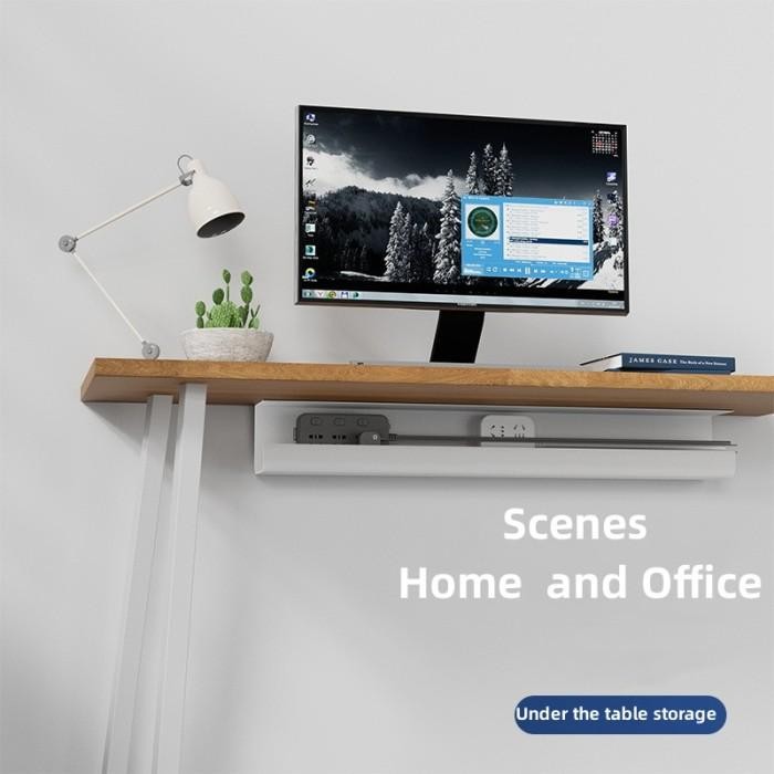 

Offo Cable Management Tray Socket Penyimpanan Kabel Tempel Under Desk