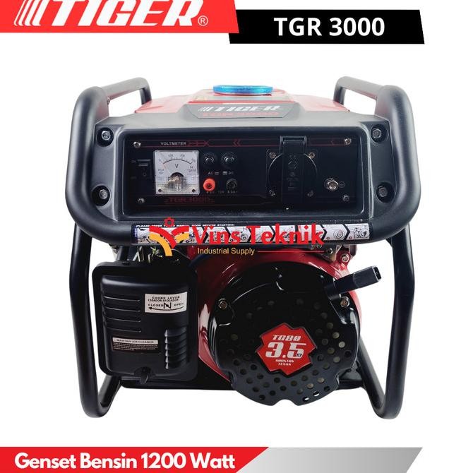 TIGER TGR3000 Genarator Set Genset 4TAK Genset Bensin 1200Watt TK