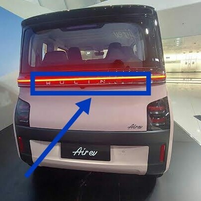 23823367 EMBLEM TULISAN WULING DI BAGASI WULING