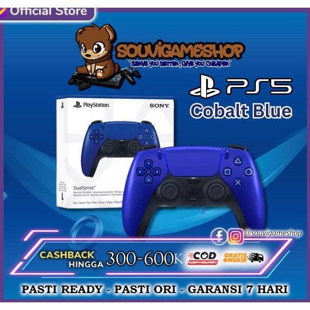 

BLUE- PS5 DUALSENSE DUAL SENSE STIK STICK CONTROLLER WIRELESS COBALT BLUE