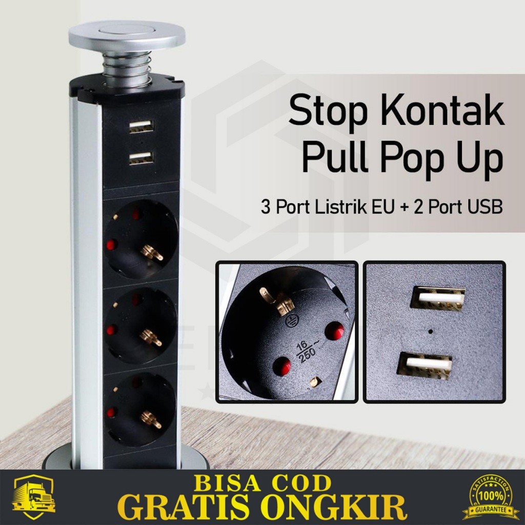 STOPKONTAK PLUG SOCKET USB PORT COLOKAN LISTRIK DINDING TANAM KABEL