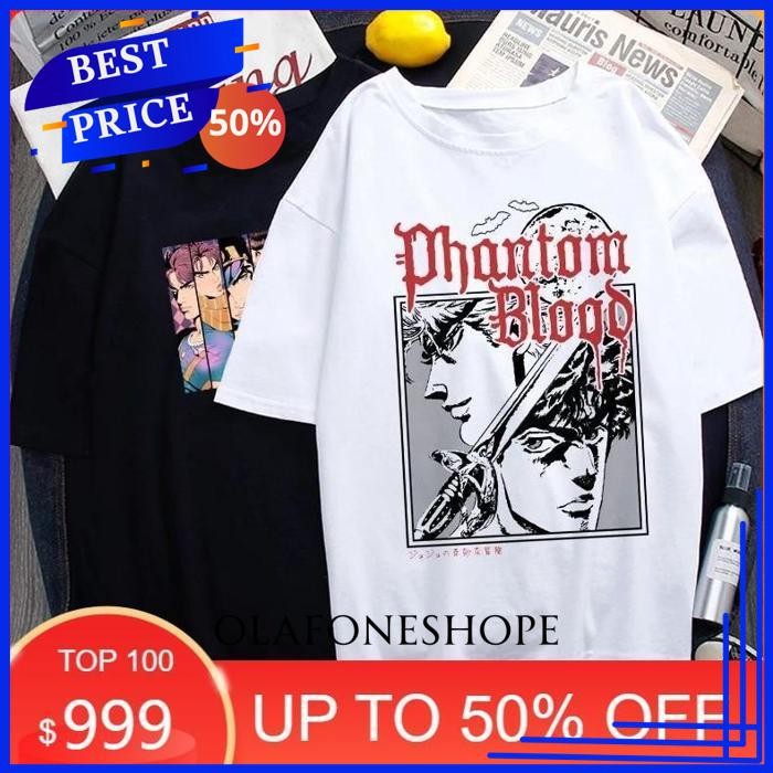 KAOS ANIME JEPANG LOGO JOJO BIZZARE ADVENTURE / JOJO BIZARRE ADVENTURE / T SHIRT MANGA ANIME BY OLAF