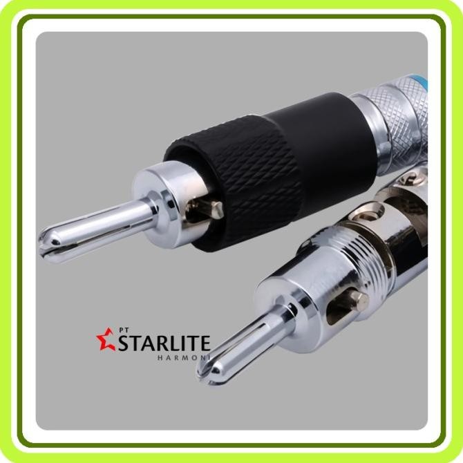 socket - Jack Banana Rhodium Palic Interlocking Connector - Harga per buah
