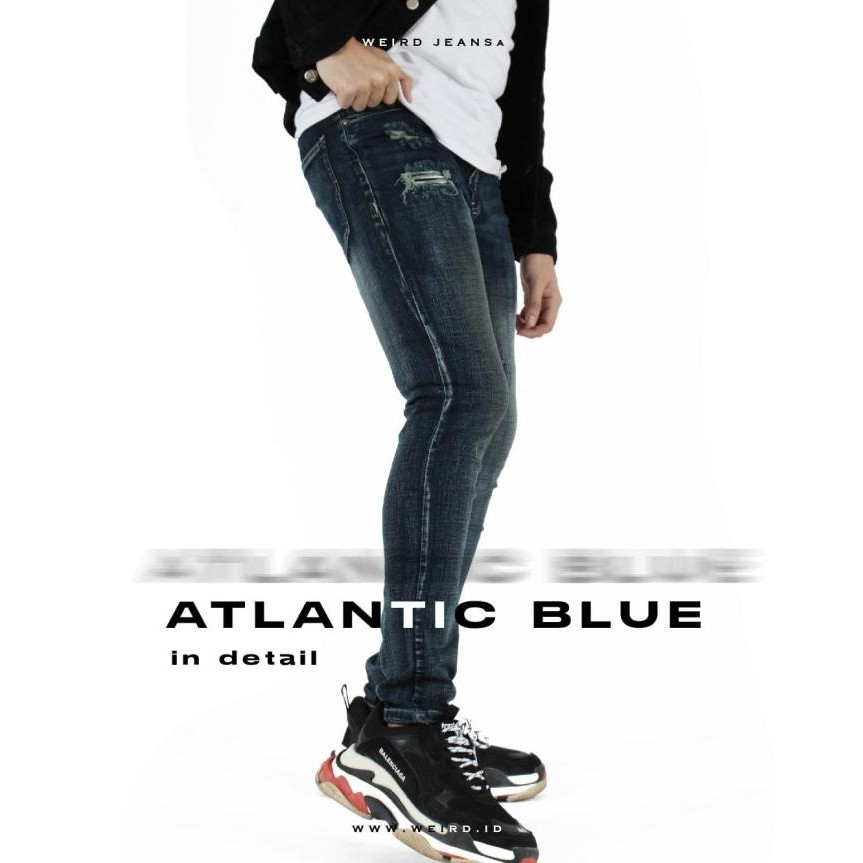 

BLUE- WEIRDJEANS ATLANTIC BLUE- CELANA JEANS PRIA SKINY SLIMFIT STRETCH - ATLANTIC,38