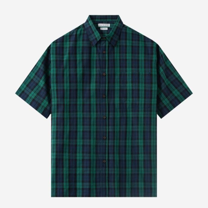 

BLUE- KEMEJA TENUE - OFFICE HOURS SHORT SLEEVE SHIRT - GREEN BLUE