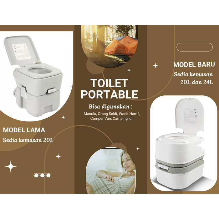 TOILET PORTABLE MANULA ORANG SAKIT HAMIL TRAVELLING CAMPINGG
