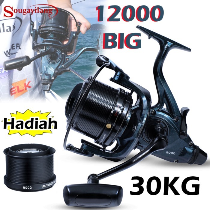 Sougayilang Reel Pancing 12000 Reel Max 30kg 13+1BB 4.6:1 Pancing Laut