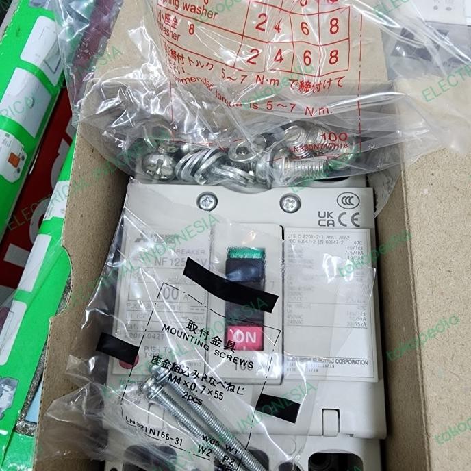 [ Tt88 ] Nfb Mitsubishi 100A Original/Mccb Mitsubishi 100A 3P Original
