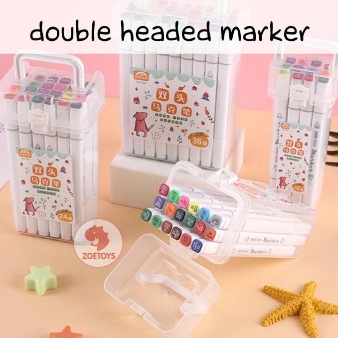 

Terlaris Zoetoys Double Headed Marker | Spidol Berbasis Minyak Ujung Ganda Set Lengkap Anak Isi 12 24 36 Warna Pensil Cat Air Set | Perlengkapan Sekolah Anak COD