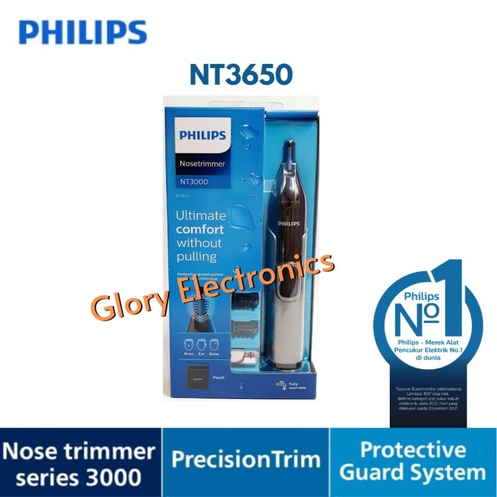 Philips NT3650 Nose Trimmer Alat Cukur Bulu Hidung dan Bulu Alis