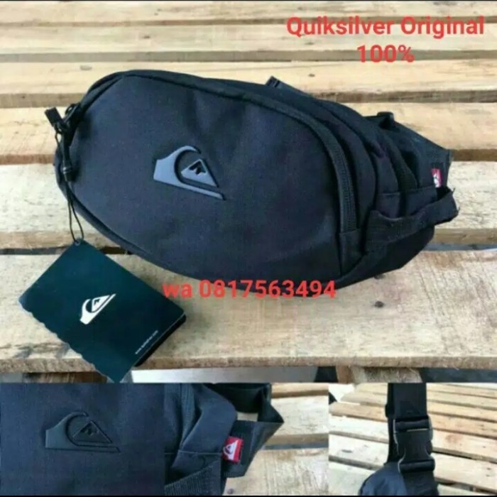Waistbag Quiksilver Original 100%- Tas Pria Pinggang Slempang Bahu Bag