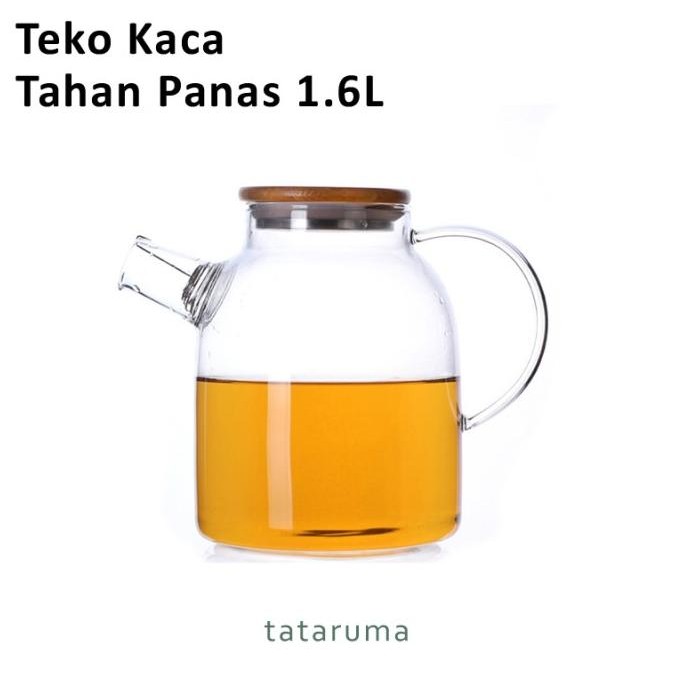

pika - teko kaca pitcher tahan panas dingin 1,6l termurah