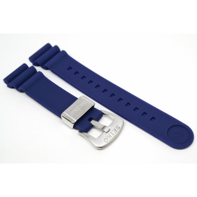 

BLUE- TALI JAM TANGAN SILICONE RUBBER SEIKO DIVER STRAP BLUE 22MM PROSPEX
