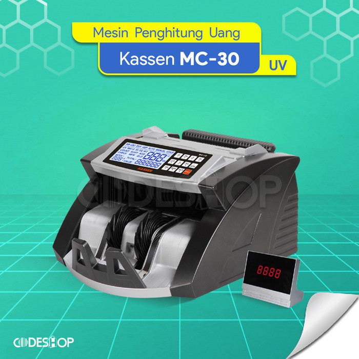 

TERBARU - Kassen MC 30 Money Bill Counter Alat Hitung Uang UV MG