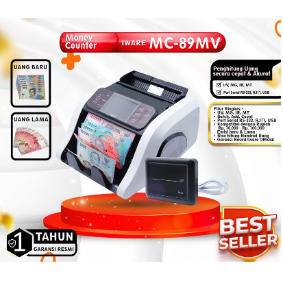 

TERMURAH - Bill Counter / Mesin Hitung Uang Iware MC 89 VM (EMISI BARU / LAMA)