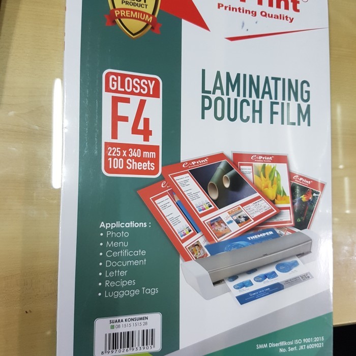 

Plastik Laminating Uk. F4
