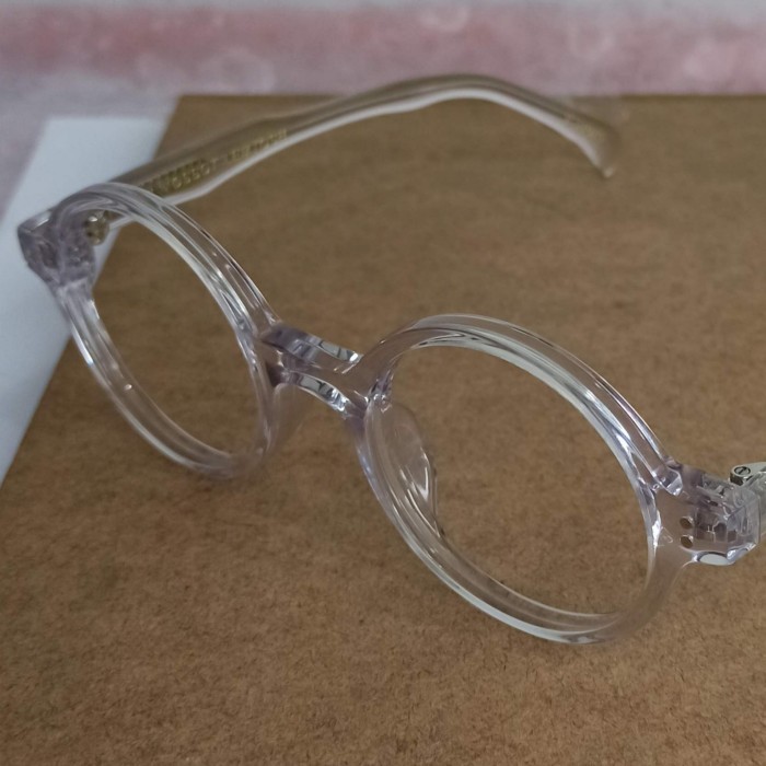 Frame kacamata moscot transparant clear