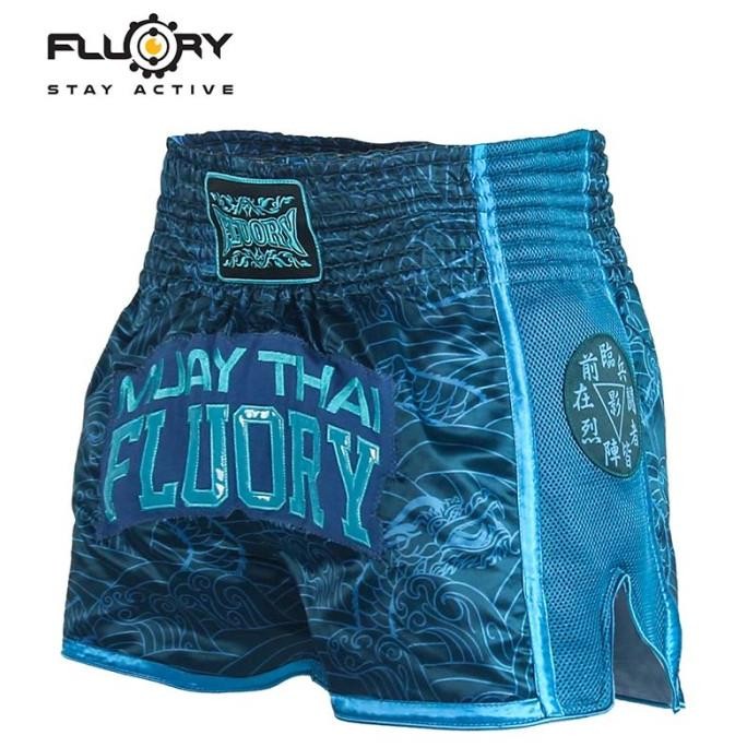 

BLUE- FLUORRY MUAY THAI SHORT MTSF69 DARK BLUE