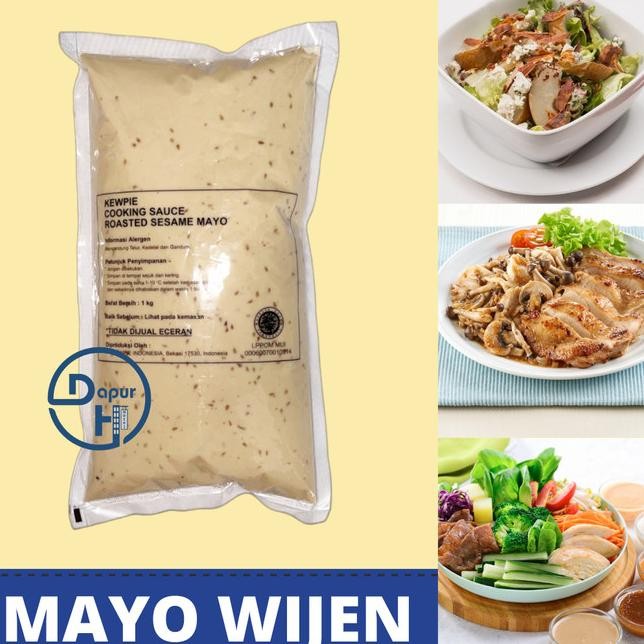 

Kewpie Cooking Sauce Roasted Sasame Mayo 1 Kg | Mayo Wijen Sangrai