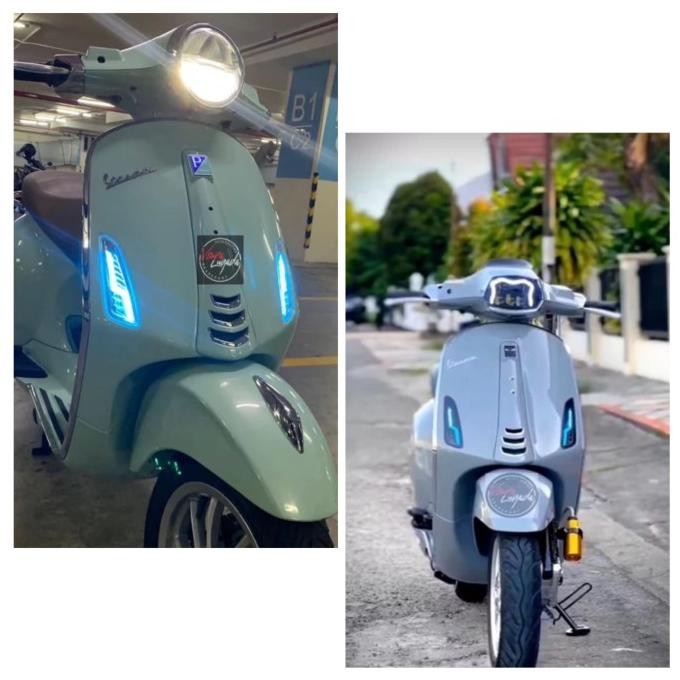 

BLUE- SEIN LED RUNNING VESPA SPRINT PRIMAVERA - MODEL LEVEL10 - DRL BLUE ICE