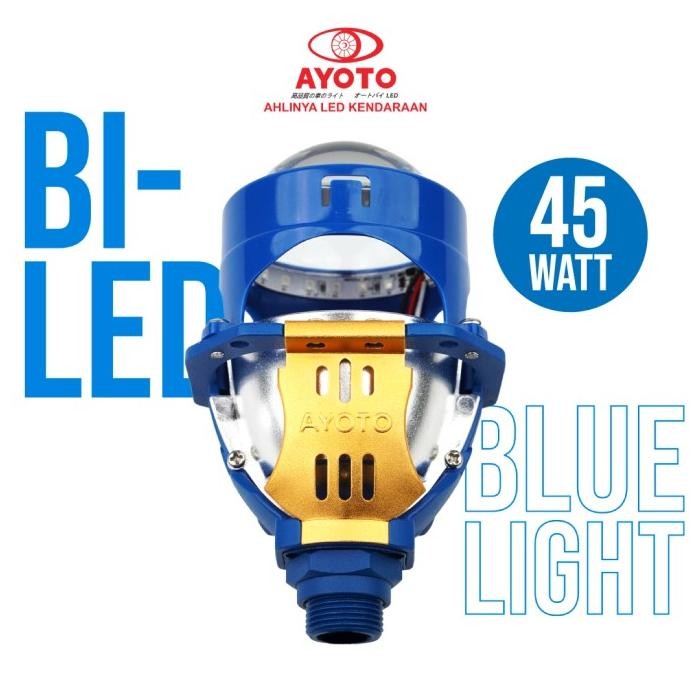 

BLUE- (2 PCS) BILED AYOTO BLUE LIGHT 2'5 INCHI 45 WATT PROJECTOR PROJIE