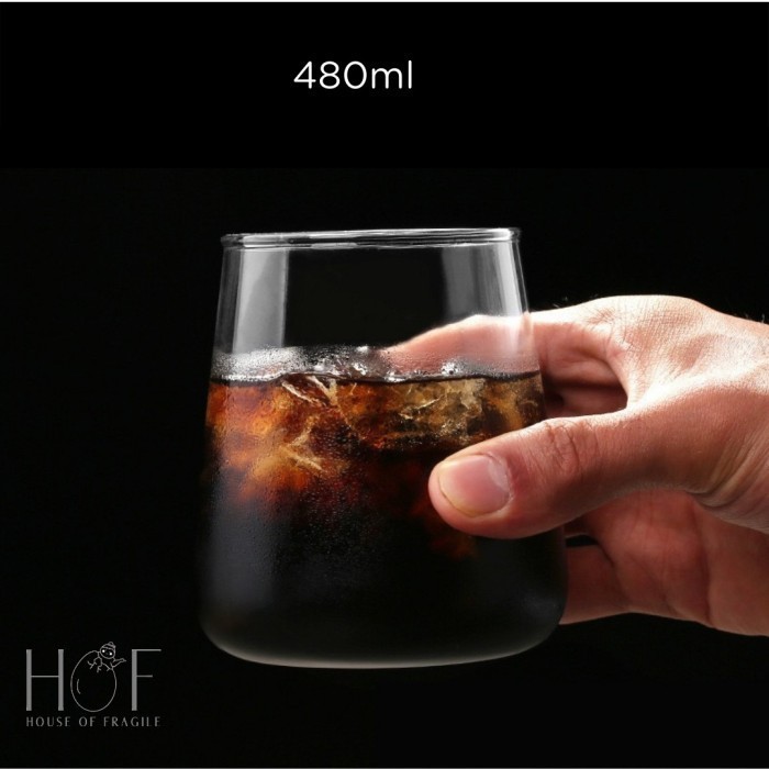AME GELAS KAFE ESTETIK GELAS KOPI KACA CANGKIR KOPI GELAS TRANSPARAN